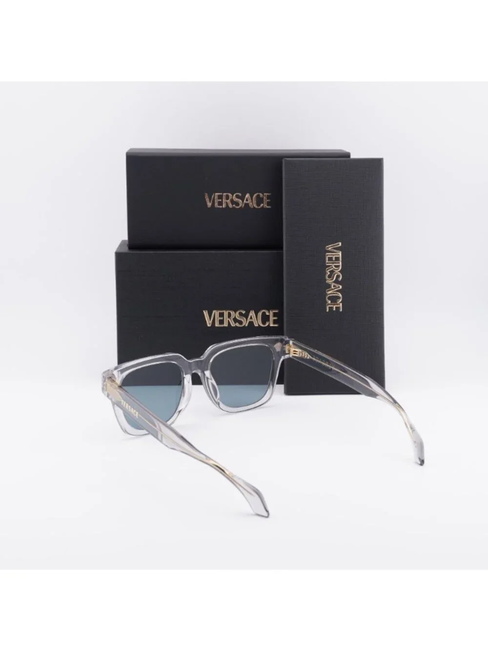 Versace VE4510U 530580 Unisex Square Sunglasses – Grey / Blue